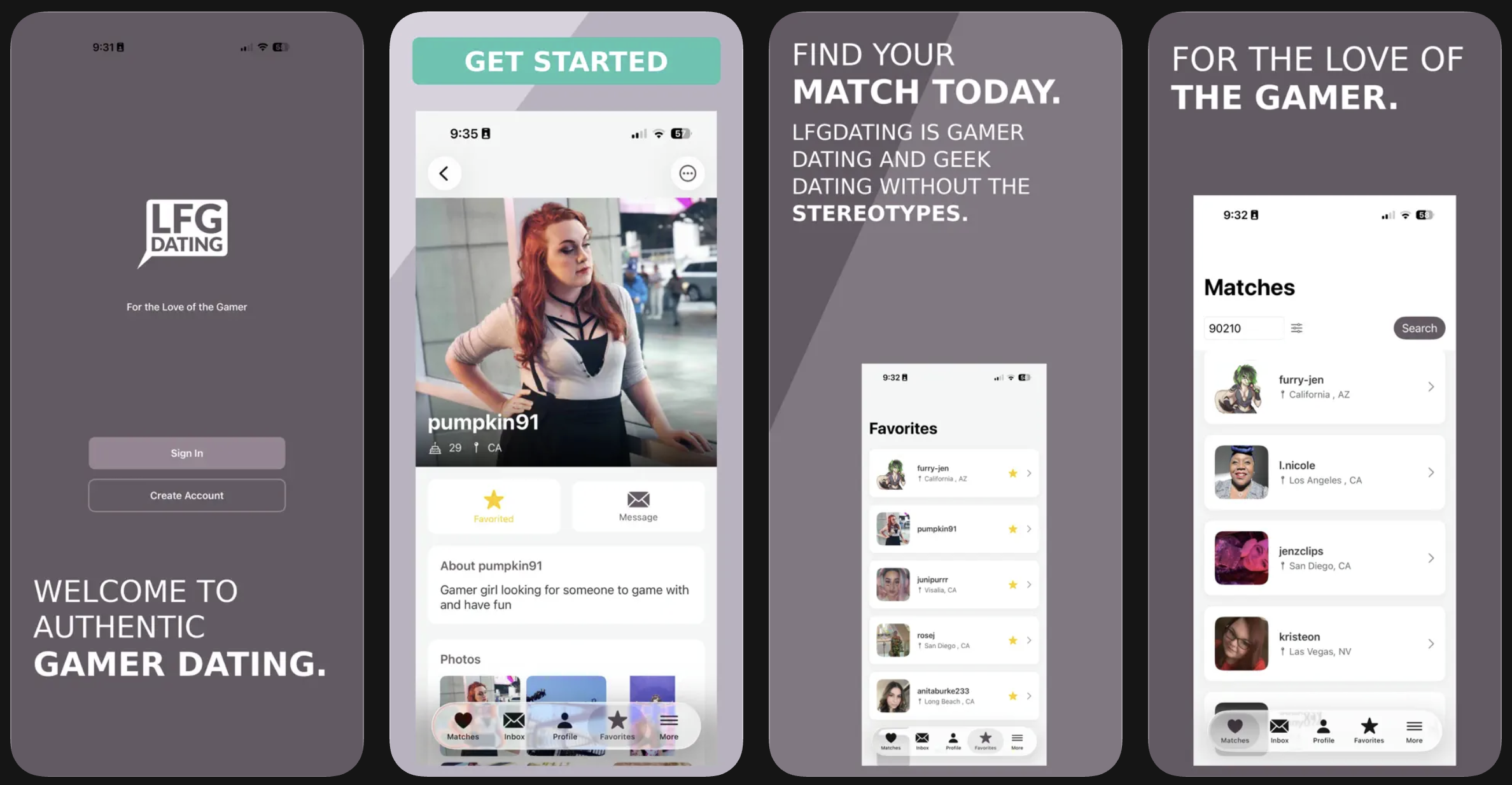 Experience the brand new LFGdating Gamer Dating app on iOS!